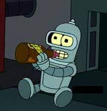 Mostly Nerdy Crochet I M Bender Baby Please Insert Liquor Futurama American Dad The Simpsons
