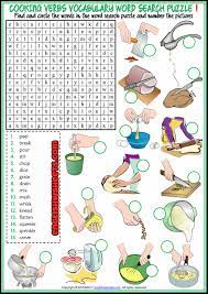 A mixture of flour and liquid, usually combined with other ingredients, . Cooking Verbs Esl Word Search Puzzle Worksheets For Kids