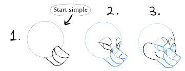 Make a circle or oval with a pointed bottom, for a. Zeichnen Von Anthropomorphen Tieren Von Herodraws Clip Studio Tips