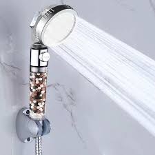 Over time, mineral deposits from the. Aqua Clean Shower Head With Replaceable Filters Stops Hair Loss Mo Thepretty Me