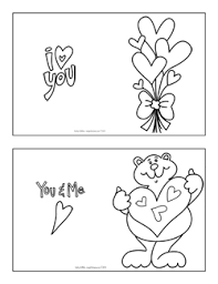 207 9 1 cute and personalised birthday or valentines card made simply from paper and sketch pens and some lo. Kids Coloring Pages Valentine Cards Insightful Nana