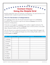 Here is a graphic preview for all the kindergarten, 1st grade, 2nd grade, 3rd grade, 4th grade, and 5th grade context clues worksheets. Context Clues Worksheets 4th Grade Pdf Fill Online Printable Fillable Blank Pdffiller