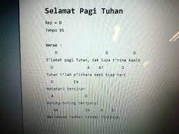 Not Lagu Selamat Pagi Bapa Belajar