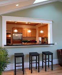 Kitchen Window Pass Through Layout Ideas Home Remodeling Pass Through Kitchen Half Wall Kitchen