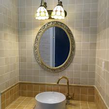 Shop wayfair for all the best oval bathroom mirrors. 55cmx66cm American Bathroom Mirrors Sanitary Baths Washrooms Wall Hangings Makeup Decoration Oval Mirrors Bath Mirrors Aliexpress