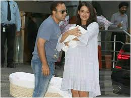  Surveen Chawla Leaves The Hospital Post Delivery Is All Smiles With Her Newborn Times Of India