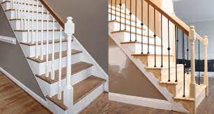 Many homeowners are in search of ways to update their staircase. Changing Wood Stair Balusters To Iron 8 Steps With Video A Renovation Story