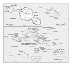 Map of tahiti area hotels: Large Political Map Of Tahiti And French Polynesia French Polynesia Oceania Mapsland Maps Of The World