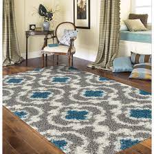 Our selection of rugs vary from traditional rugs to modern and vintage rugs. World Rug Gallery Cozy Moroccan Trellis Grey Turquoise Indoor Shag Area Rug Or Runner Walmart Com Walmart Com