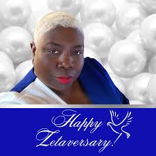 Happy Zetaversary to Soror Dana Scott who is celebrating 29 years Finer  today 🤍💙! #zetaversary