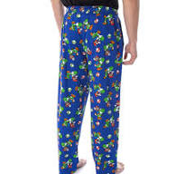 Nintendo Men's Mario and Yoshi Power Up Soft Touch Cotton Pajama Pants