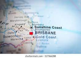 Australia Sunshine Coast Map Map View Sunshine Coast Australia Vignette Stock Photo 317366288 |  Shutterstock