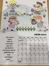 Ekim Takvimi Islam Egitim Ogretim