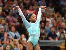 Simone Biles Wore A Teal Leotard To Support Sexual Assault Survivors Teen Vogue