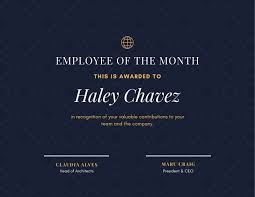 Totally free templates for your needs. Free Printable Employee Of The Month Certificate Templates Canva