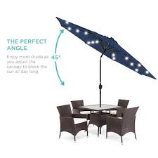 Abccanopy 9ft patio umbrella ourdoor solar umbrella led umbrellas with 32led lights, tilt and crank table umbrellas for garden, deck, backyard and pool,12+colors, (red) 4.5 out of 5 stars. Market Umbrellas Target