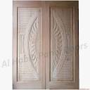 Kail Wood Main Double Door With Cnc Design Hpd691 - Main Doors ...