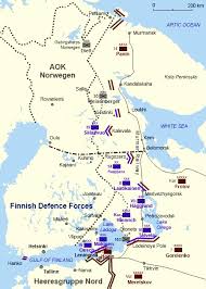A map simulation showing finland during ww2. Armor Of The Republic Of Finland During Wwii