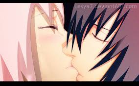 Sasuke X Sakura Kiss By Lesya7 On Deviantart Sasusaku Sasuke Sakura And Sasuke
