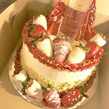 Birthday Cake With Chocolate Covered Strawberries On Top Pin On Cakes By Comfort Food Kitchen Cfk