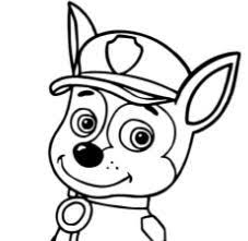 These alphabet coloring sheets will help little ones identify uppercase and lowercase versions of each letter. Chase The Police Dog Is Resting Sitting Police Dogs Dog Coloring Page Cartoon Coloring Pages