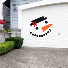 Cover your whole garage door in a beautiful christmas mural. Fdit Snowman Wall Decor Diy Non Woven Snowman Detachable Xmas Ornament Wall Door Outdoor Garage Decorations For Christmas Snowman Outdoor Decoration Walmart Canada