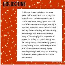 Gemstone Meaning Goldstone Spiritual Crystals Reiki Crystals Energy Crystals