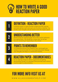 Example of critique paper with introduction body and conclusion. How To Write Reaction Paper Tips Structure And Example Of Reaction Paper
