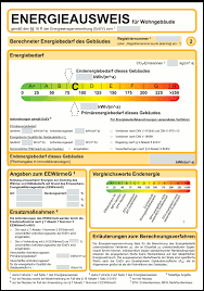 Ein energieausweis bemisst die energetische beschaffenheit eines hauses. Anlage 6 Enev Zu 16 Muster Energieausweis Wohngebaude Energieeinsparverordnung