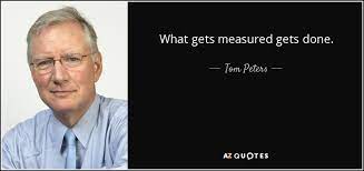 Peter drucker quotes what gets measured. Tom Peters Quote What Gets Measured Gets Done