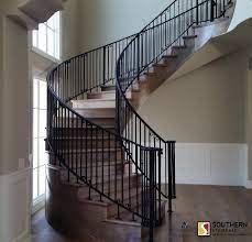 Curved Stairs Southern Staircase Artistic Stairs Curved Staircase Iron Stair Balusters Wrought Iron Stairs