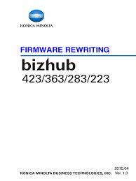 Konica minolta bizhub 223 now has a special edition for these windows versions: Konica Minolta Bizhub Firmware Update