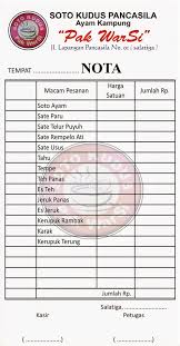 Maybe you would like to learn more about one of these? Contoh Nota Penjualan Makanan