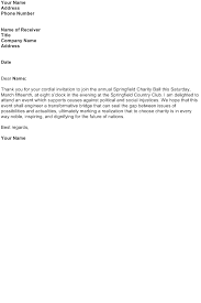 What is an invitation letter? Accept A Formal Invitation To A Social Event