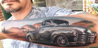 Interesting designs and patterns filled with dominant colors make up italian tattoos. Car Tattoo Ideas For Men