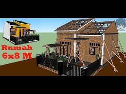 Denah Rumah Minimalis Ukuran 6x8 3 Kamar Desain Rumah 6x8 Kamar 2 Denah Rumah Ukuran 6x8 2 Lantai Rumah Ukuran 6x8 2 Kamar De Rumah Minimalis Rumah Rumah Barat