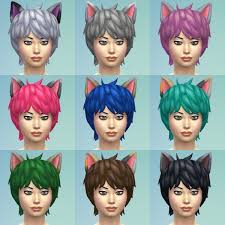 Looking for fox and cat ears/tails. Mod The Sims More Realistic Cat Ears Hair By Emilitarabbit Sims 4 Downloads