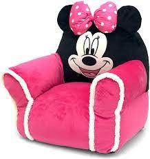 Marshmallow furniture, children's 2 in 1 flip open foam sofa, minnie mouse, by spin master, multicolor. Disney Minnie Mouse Toddler Figural Small Classic Bean Bag Wayfair