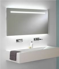 16 w x 20 h sized as the perfect replacement for your old medicine cabinet (recessed installation only). Wide Illuminated Bathroom Mirror With Backlit Effect For Double Or Wide Basins