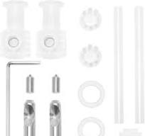 LT Easiyl 1 Ensemble de Raccords de Montage Siège Toilette Vis Couvercle de  Toilette Charnières de Fixation Supérieure en Acier Inoxydable pour ...