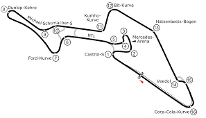 Here you will find all the information, events, experiences and fan articles of the legendary race track. Nurburgring Grand Prix Rennstrecke