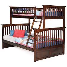 Atlantic furniture columbia twin over full stairway bunk bed by atlantic furniture. Atlantic Furniture Columbia Twin Over Full Bunk Bed In Walnut Ab55204