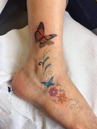 Minimalistic sunflower tattoo on the ankle for men. Tattoo Foot Tattoo Ankle Tattoo Butterfly S Flowers 3d Butterfly Swirls Pretty Girly Cute Colourful Ankle Tattoos For Women Ankle Tattoo Foot Tattoo