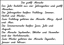 Natürlich kann man auch schon früher. Ubungstext Zum Ausdrucken Die Zwolf Monate Medienwerkstatt Wissen C 2006 2021 Medienwerkstatt