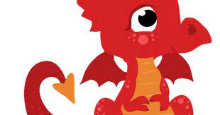 Cute Little Red Dragon Png 664 709 Free Graphics Kids Birthday Cards Red Dragon