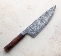 Curly Maple Mosaic Chef 215mm Eatingtools Com Kitchen Knives Chef Knife Kitchen Knives Handmade