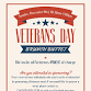 Veterans Day Brunch Buffet event in Fox Lake, WI