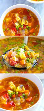 Easy Homemade Vegetable Soup Recipe Easy Vegetable Soup Homemade Vegetable Soups Vegetable Soup Recipes