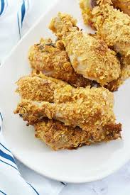 Crispy Cornflake Chicken Made With Cornstarch Recipe Chicken Recipes Chicken Baked Dishes