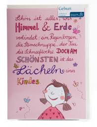 Diese sprüche sind für menschen, die sich gerne kurz halten möchten. Karte Zur Geburt Was Himmel Und Erde Verbindet Madchen